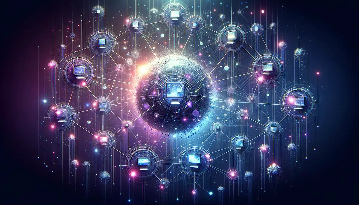 A visual representation of PeerTube's decentralized video sharing network