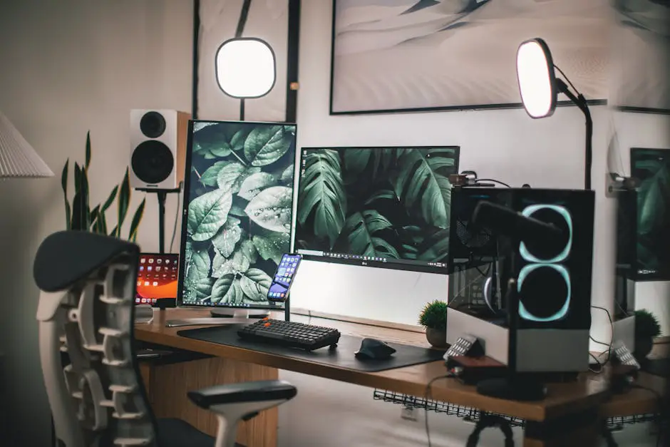 A Twitch streamer's setup during a live broadcast